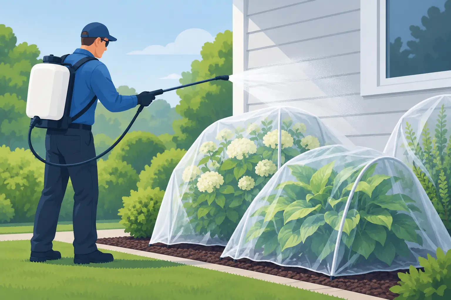 How to Protect Plants When Softwashing