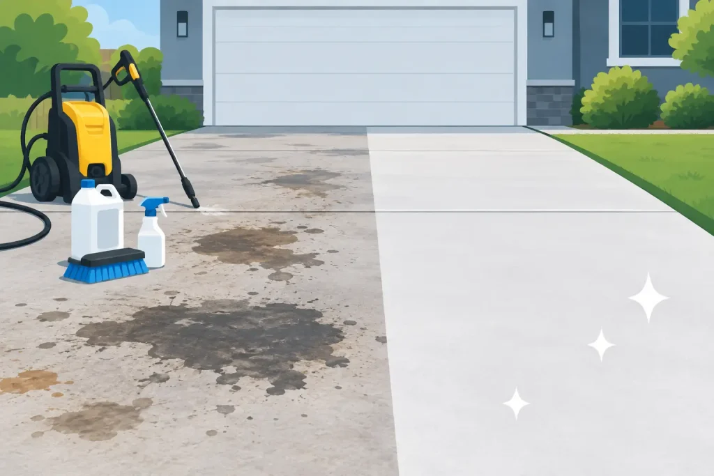 Best Driveway Stain Removal Methods That Work