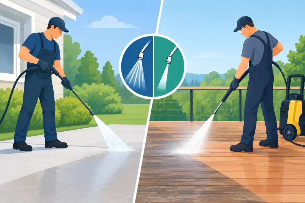 Pressure Washing Versus Power Washing Explained